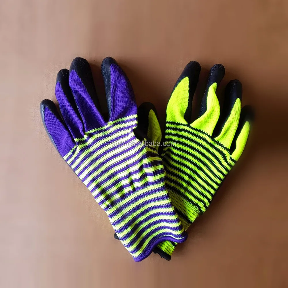 Top Quality 5 Strands Natural Rubber Palm Coated Cotton Glove Buy