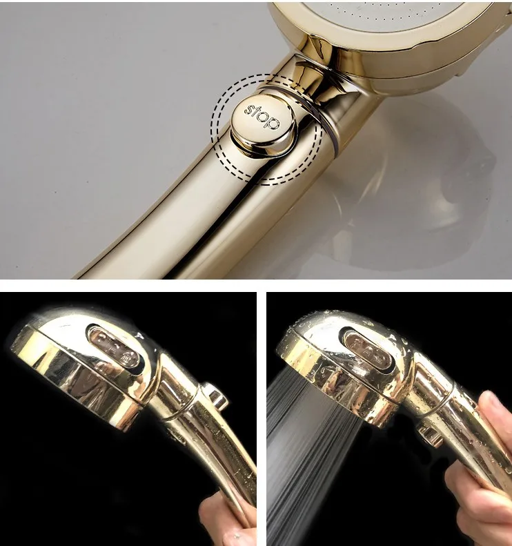 Abs New Design Luxury Three Functions Massage Rainfall Jetting