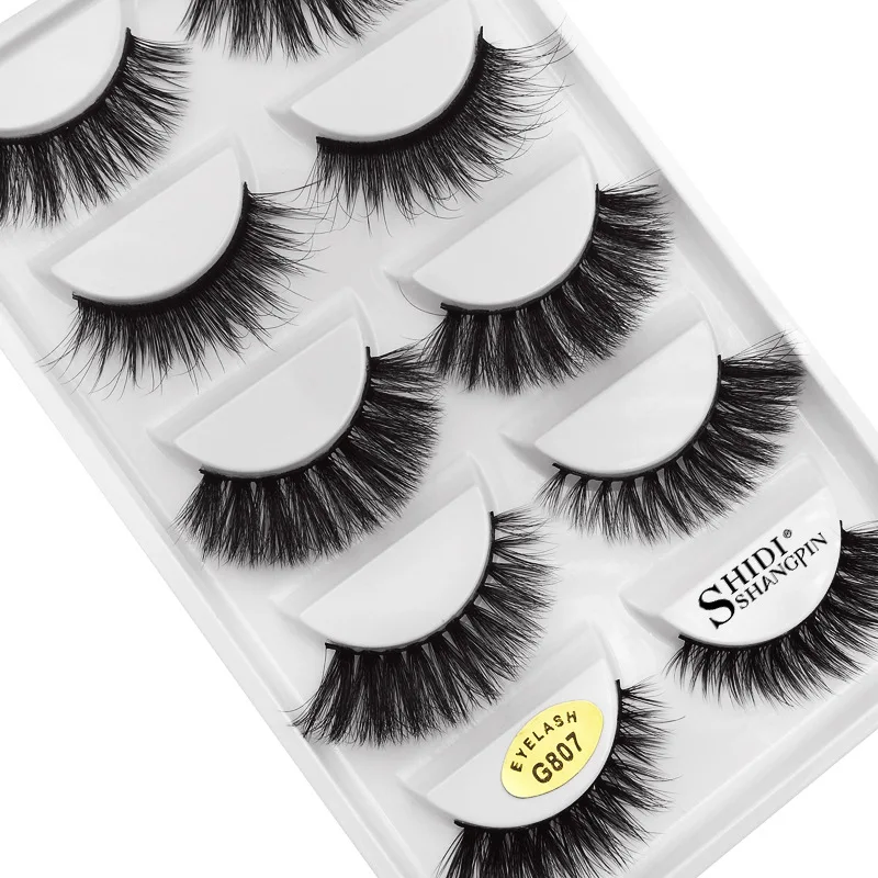 

Ameizii eyelash extension cilios posticos naturais wimpers 3D Mink Eyelashes, Black