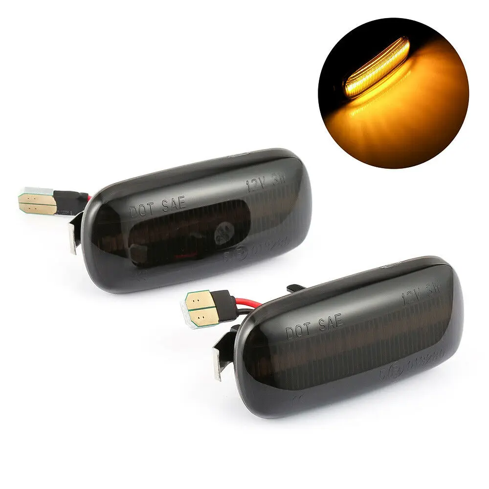 2pcs Led Dynamic Turn Signal Lights For Audi A4 S4 RS4 B6 B7 A3 8p A6 C5 Tt A8 C5 Marker Turn Light Amber Led Blinker Lights 5e996c3deece7677a966405f