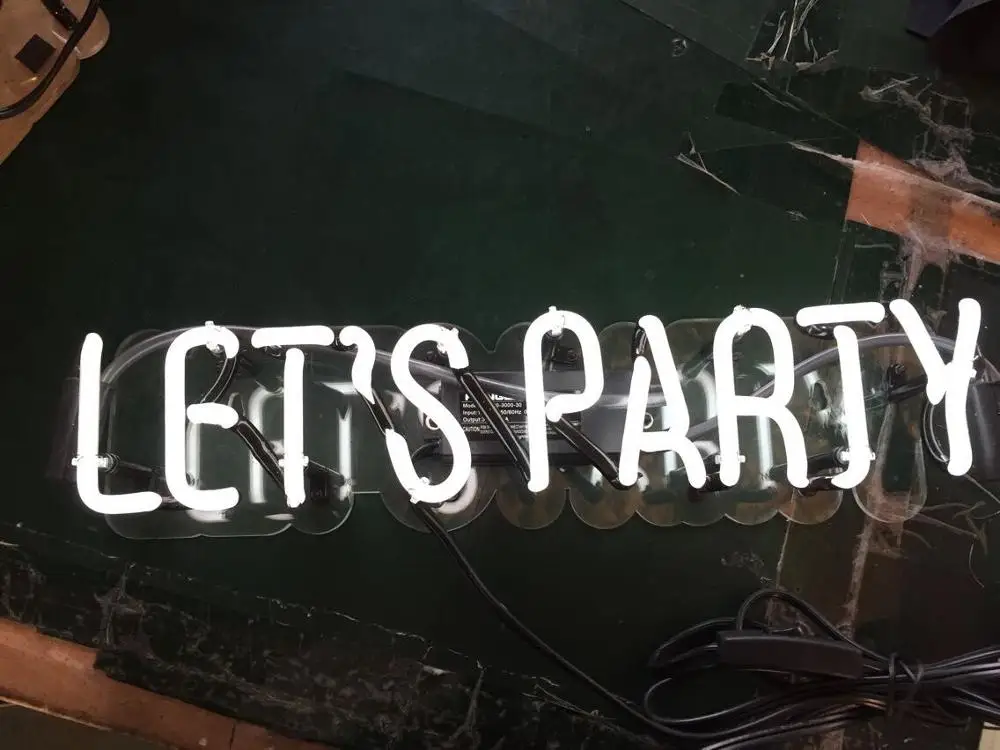 neon sign with acrylic 1