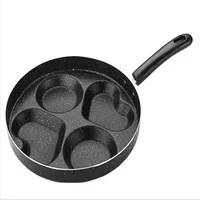 

High Quality 12cm Cast Iron Round 4 Four Holes Cups Egg Pancake Frying Pan