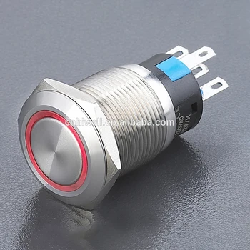 Stainless Steel Push Led Button Door Bell Switch Wire Momentary With ...