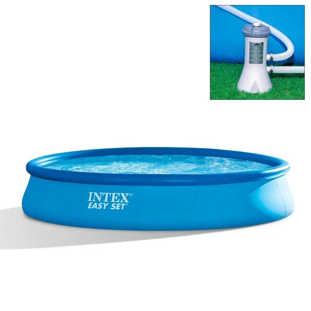 Intex 28158 15ft X 33in Inflatable Easy Set Above Ground Swimming Pool ...