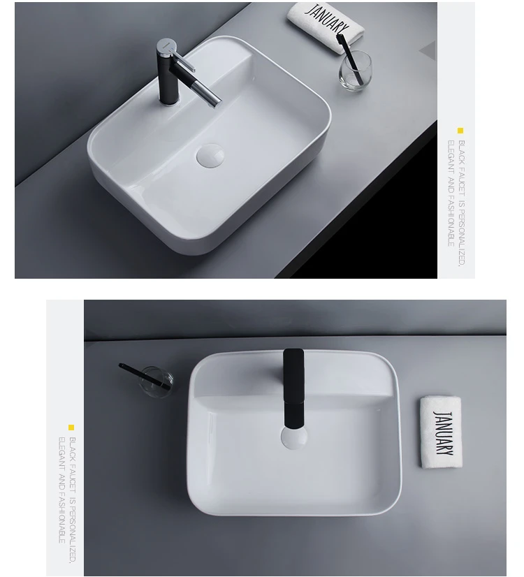 High Grade sanitary ware counter top washbasin ceramic art basin China manufacturer