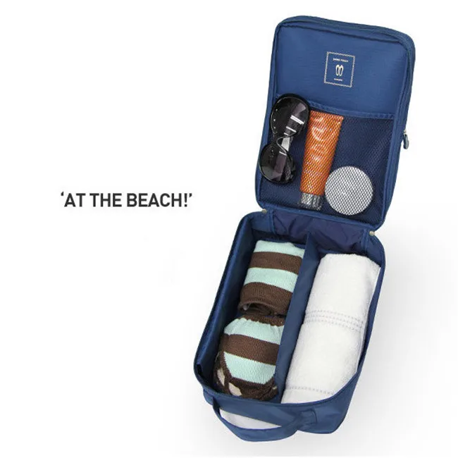 Oempromo 210D polyester Travel bag 3 Tier Shoes bag for shoes