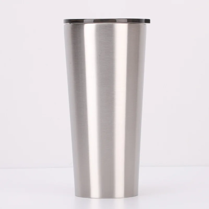 

16 oz stainless steel drinking cup double wall insulated travel mugs custom straight tumbler with lid, Customized