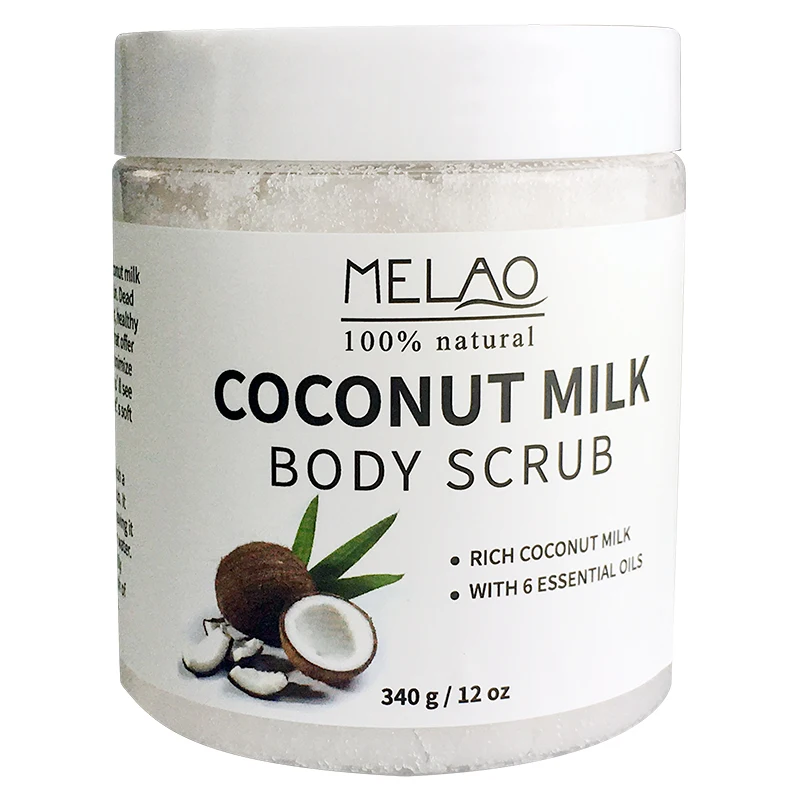 

Private Label Deep Cleansing Coconut Milk Boby Scrub, Milk color
