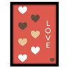 Happy Valentines' Day Canvas Print with frame for home decor