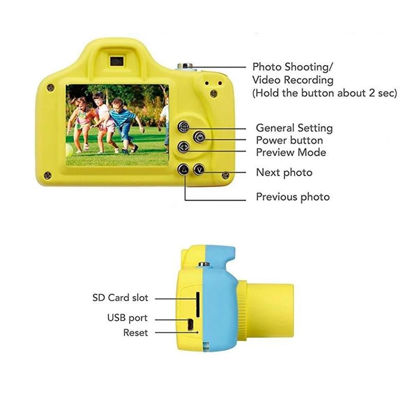Children Gift Kids Camera Toy 1080p Video Waterproof Child Kid Digital
