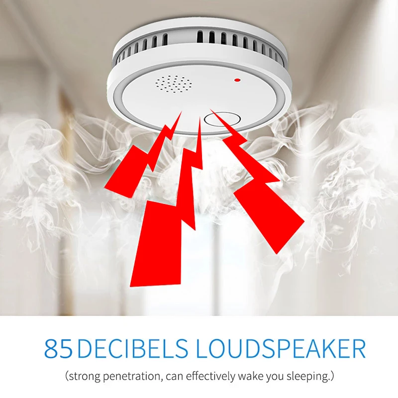 Standalone Smoke Detector 10 years Photoelectric CE certified fire alarm