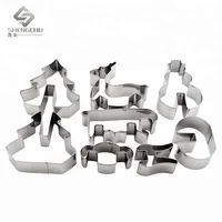 

3D Christmas Scenario Cookie Cutter Set Stainless Steel Mold