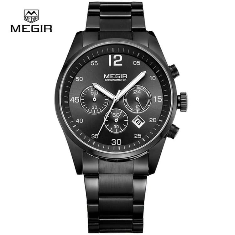 

MEGIR 2010 G New sports wristwatches 2020 MEGIR watch Manufacture customized handmade Full Steel Fashion Casual Watches Relogi