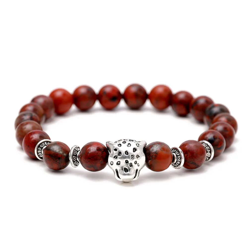 

2018 Man Mala Beads Stretch Bracelet Natural Stone 8mm 10mm Agate Bracelet bracelet men, Red