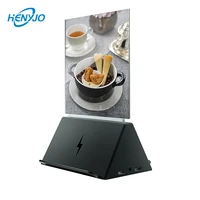 

New Table Menu Card Holder Advertisement Wireless Qi Table Tent Stand Charger