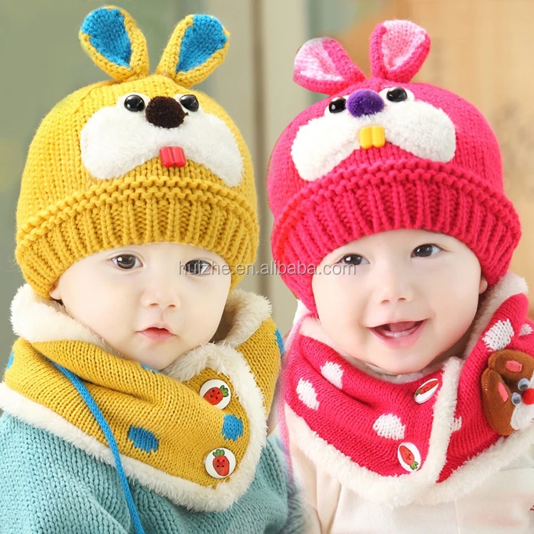 Ensemble De Chapeau Et Echarpe Pour Bebe Bonnet Chaud En Tricot Lapin Pour Enfants Garcons Et Filles Nouvelle Mode Hiver Buy Bonnet D Hiver Chaud Pour Bebe Garcon Bonnet D Hiver Bonnet Tricote Lapin Bonnet Chaud Pour Bebe Chapeau