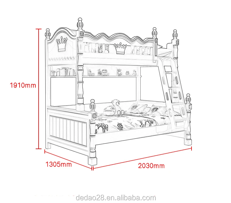 New Children Tatami Mat Bed Children Bed Design Hot Sale Wooden Bunk