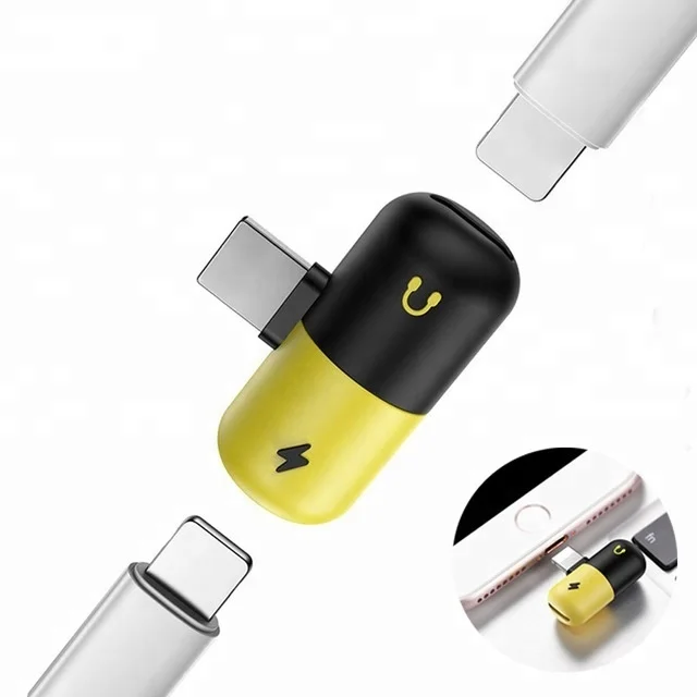 New arrival splitter adapter for iphone 2 in 1 USB Charger Capsule Splitter Adapter for iPhone New arrival splitter adapter for iphone 2 in 1 USB Charger Capsule Splitter Adapter for iPhone