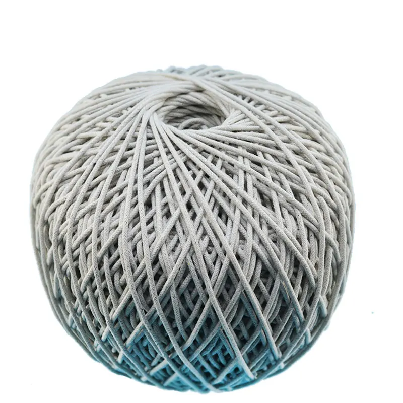 

5mm waxed cotton piping cord braided waxed cotton cord, White