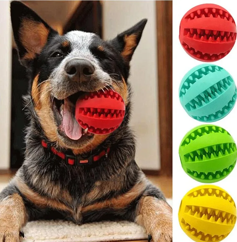 Hot Sale Cheap Pet Dog Treat Slow Feed Ball Interactive Rubber Toy For