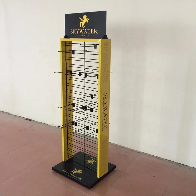 Retail Metal Display Units For Shop Store Wire Hanging Display Rack