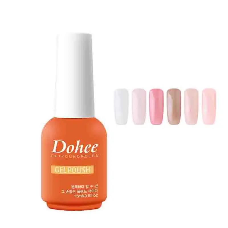 

Dohee Brand professional nail uv lamp gel soak off gel polish peeling with remove wrap use in nail beauty art, 12 colors