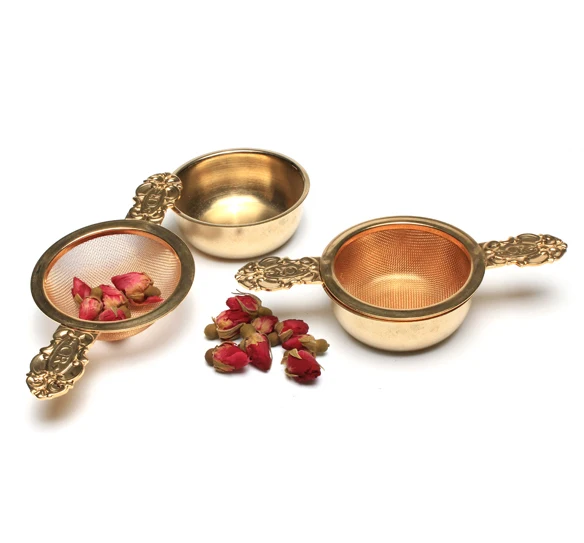 

Amazon Top Seller 2019 Fine Holes Tea Strainer Stainless Steel Golden Tea Coffee Infuser
