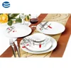 20 pcs round ceramic kitchen&dining porcelain dinnerware table utensils