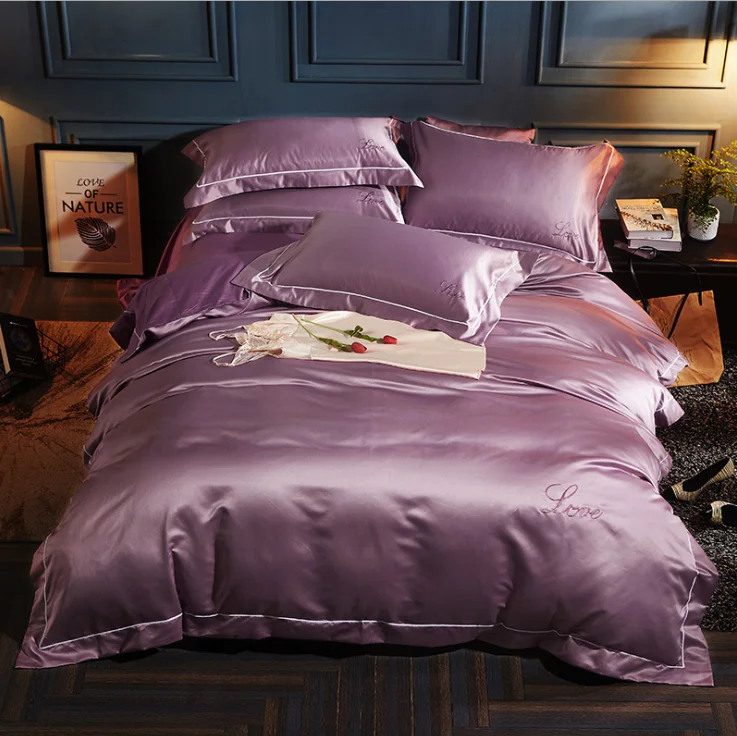 Wholesale 100 Silk Bedding Sets King Queen Size Duvet Cover