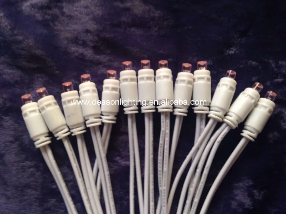 Commercial Grade Led 5mm Mini Warm White Christmas String Lights With