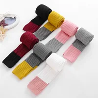 

Wholesale winter children's solid pantyhose cotton warm leggings