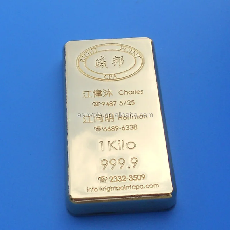 2014 công ty quà tặng 1 Kilo awards trophy giấy thanh cân bằng kim loại