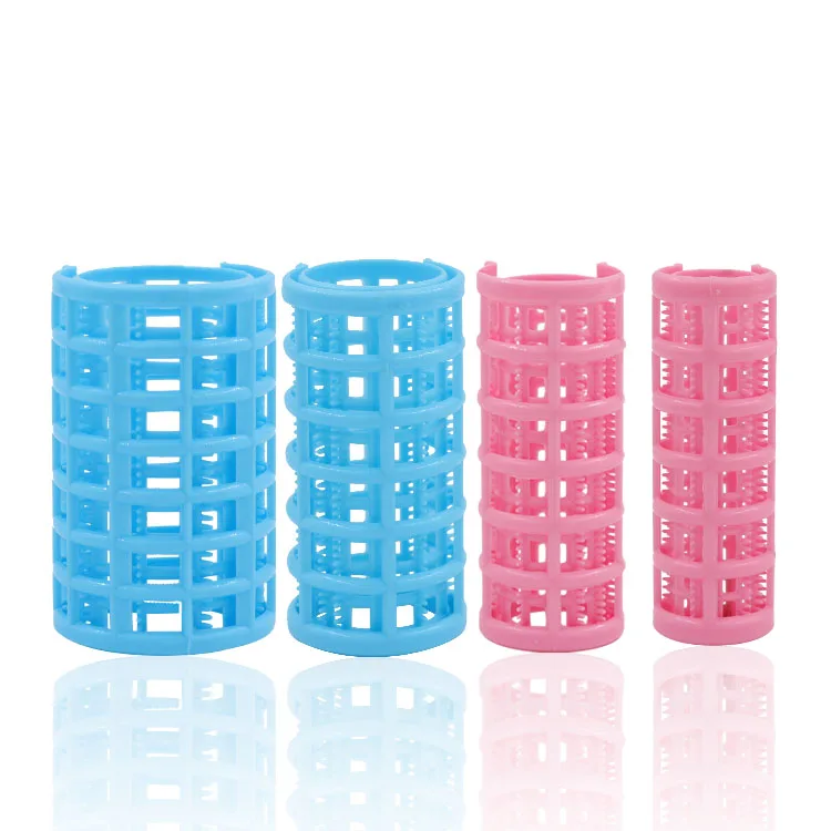 

Wholesale safety mini hot small hair roller plastic hair rollers with teeth, Blue,pink