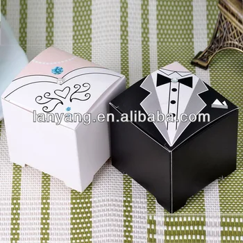 Wholesale New Style Bride And Groom Tuxedo Dress Wedding Favor Boxes Gift Box For Candy Buy Tuxedo Dress Favor Boxes Gift Box For Candy Wedding Favor Gift Box Product On Alibaba Com