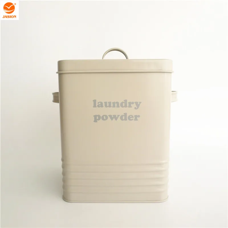 Lu0034 Laundry Powder Storage Box Laundry Washing Powder Tin Storage