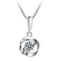 

Silver Rotation Love Choker crystal perfume pendant necklaces for for Bridal Wedding Gifts