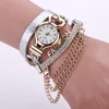 Relogio Feminino 2016 Women Infinity Love Hand-knitted Leather Chain Quartz Wrist Watch Women Hot Clock