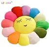 Cartoon plush cushion Car sofa sunflower chair cushion plush toy enjoy expression pillow custom plant stuffed toy for kid