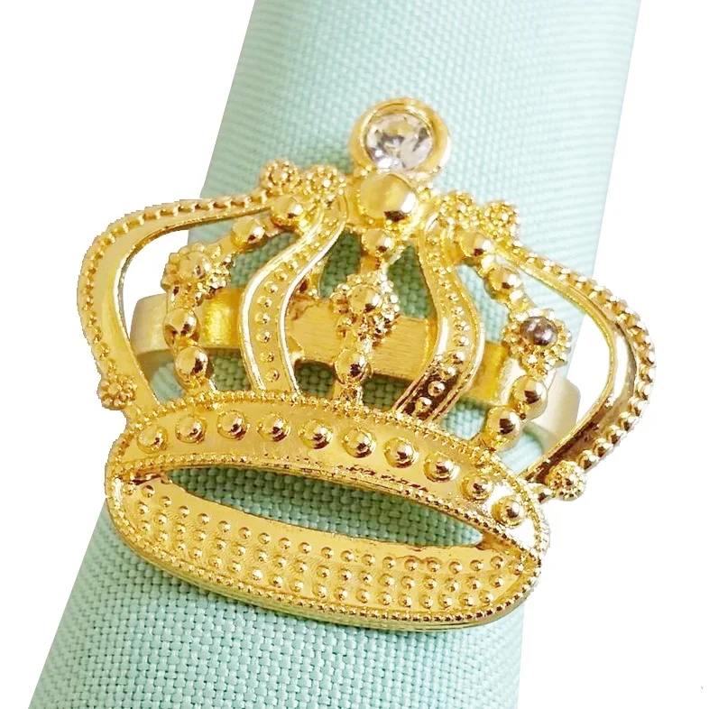 bulk gold crown napkin ring