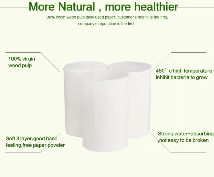 3 Ply Layer and Standard Roll Size cheap Toilet Paper