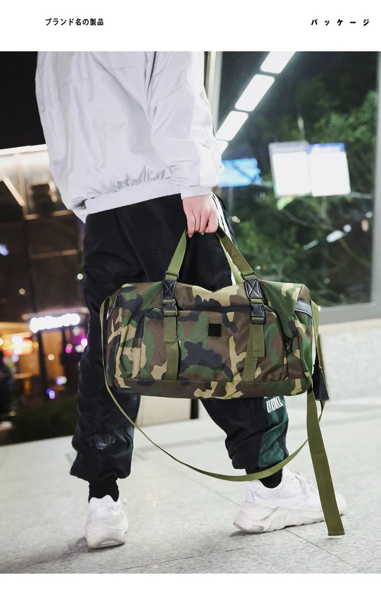 Promotional Waterproof Camouflage Canvas Duffel Military Army Travel Bag,Heavy Duty Sports