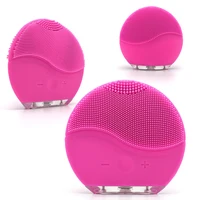 

Electric ultrasonic Vibration Facial Cleansing Brush Skin Pore Cleanser Waterproof Silicone Face Massage