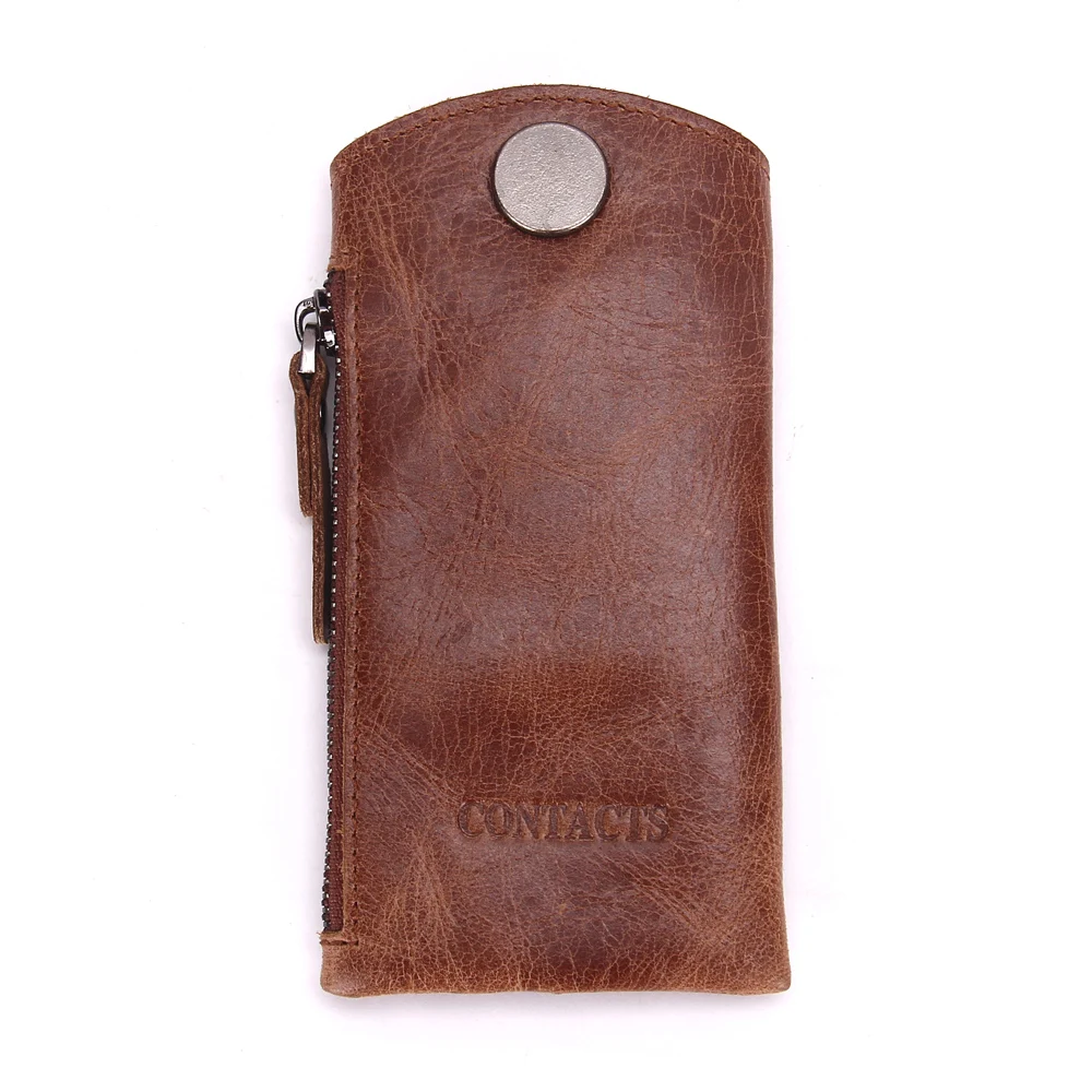 
New Compact Organizer Genuine Leather Car Key Holder Wallet 