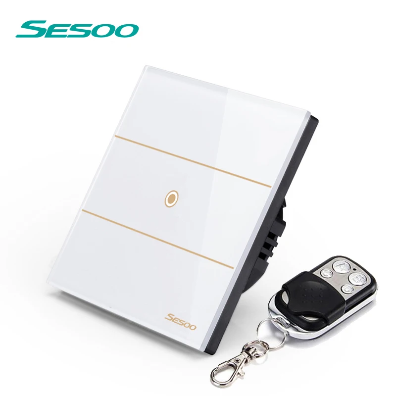 
SESOO uk /ou standard rf wireless remote control wall light switch 1 gang 1 way  (60743871238)