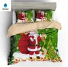 3D Santa series Christmas bed cover set ready to ship