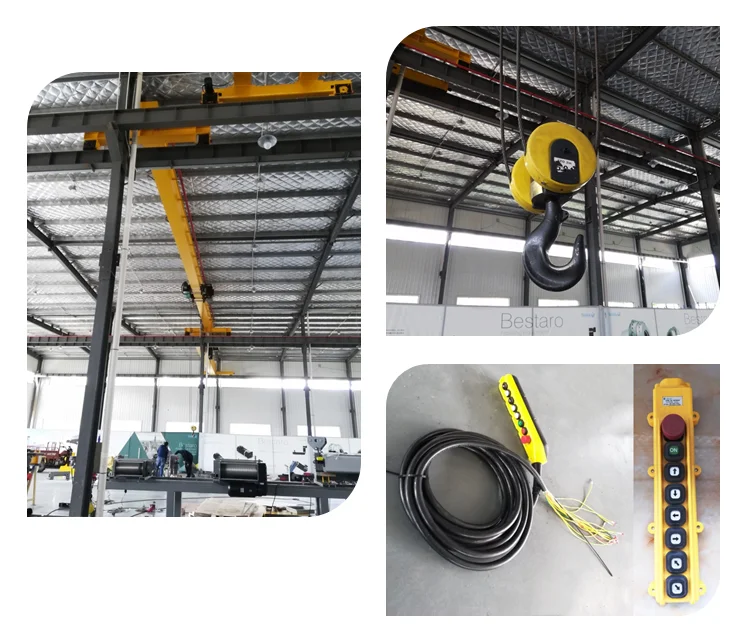 5 6.3 10 15 20 ton European single girder overhead travelling crane made in China for sale