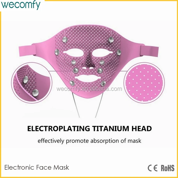 3d Magic Reusable Skin Care Electric Face Massager Ems Face Mask Face