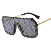 

Women Vintage Shades F Sunglasses Fashion Oversize Rimless Sunglasses