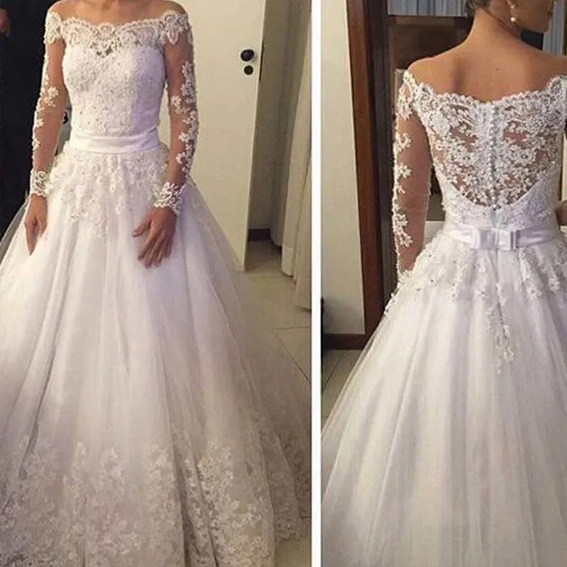 vestido de noiva aliexpress 2018