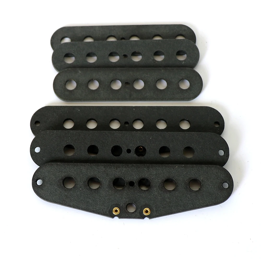 

Electric st guitar pickup fiber flatwork bobbin plate for wholesale top quality electric guitar parts, Black